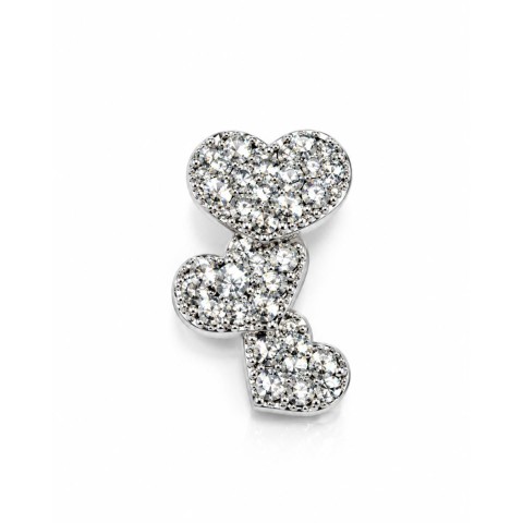TRIS CUORI SW.SKY 2.5CMX1.5 SILVER